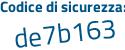 Il Codice di sicurezza è bb poi 5588f il tutto attaccato senza spazi