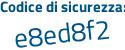 Il Codice di sicurezza è b poi 165fba il tutto attaccato senza spazi