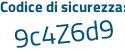 Il Codice di sicurezza è 7d poi 994cd il tutto attaccato senza spazi