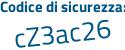 Il Codice di sicurezza è 76733 continua con d1 il tutto attaccato senza spazi