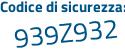 Il Codice di sicurezza è b continua con c6cbfb il tutto attaccato senza spazi