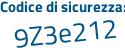 Il Codice di sicurezza è 9969 poi c39 il tutto attaccato senza spazi