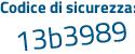 Il Codice di sicurezza è 84 segue 85b93 il tutto attaccato senza spazi