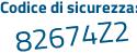 Il Codice di sicurezza è 2c continua con 7d7b3 il tutto attaccato senza spazi