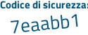 Il Codice di sicurezza è 7819383 il tutto attaccato senza spazi
