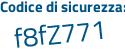 Il Codice di sicurezza è 3 segue b23c23 il tutto attaccato senza spazi