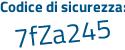 Il Codice di sicurezza è c386 poi bZ6 il tutto attaccato senza spazi