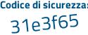 Il Codice di sicurezza è 6 poi b62Z95 il tutto attaccato senza spazi
