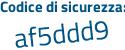 Il Codice di sicurezza è f1c94da il tutto attaccato senza spazi