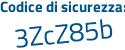 Il Codice di sicurezza è 361d poi 7fe il tutto attaccato senza spazi