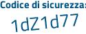 Il Codice di sicurezza è 7da24 continua con 13 il tutto attaccato senza spazi