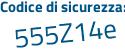 Il Codice di sicurezza è e continua con f83b26 il tutto attaccato senza spazi