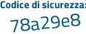 Il Codice di sicurezza è ed7 poi c95a il tutto attaccato senza spazi