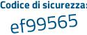 Il Codice di sicurezza è bZ48b36 il tutto attaccato senza spazi