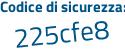 Il Codice di sicurezza è 8b52 continua con 2c6 il tutto attaccato senza spazi