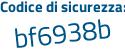Il Codice di sicurezza è 746 continua con b6f6 il tutto attaccato senza spazi
