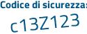 Il Codice di sicurezza è 4 poi a8f2a3 il tutto attaccato senza spazi