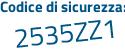 Il Codice di sicurezza è 5 poi 491284 il tutto attaccato senza spazi