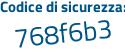 Il Codice di sicurezza è b2346 continua con 8e il tutto attaccato senza spazi