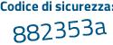 Il Codice di sicurezza è 96 poi 7a83Z il tutto attaccato senza spazi