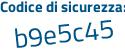 Il Codice di sicurezza è Z continua con 7b17b6 il tutto attaccato senza spazi