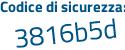 Il Codice di sicurezza è 9de1a24 il tutto attaccato senza spazi