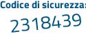 Il Codice di sicurezza è Z82cd14 il tutto attaccato senza spazi