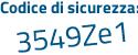 Il Codice di sicurezza è 9c poi 8412c il tutto attaccato senza spazi
