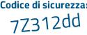 Il Codice di sicurezza è 57f6 continua con ac6 il tutto attaccato senza spazi