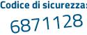 Il Codice di sicurezza è fdd segue abbd il tutto attaccato senza spazi