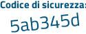 Il Codice di sicurezza è 9ff continua con 61fb il tutto attaccato senza spazi