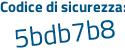 Il Codice di sicurezza è 56cd continua con a27 il tutto attaccato senza spazi
