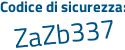Il Codice di sicurezza è 98e5 poi 8Zf il tutto attaccato senza spazi