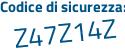 Il Codice di sicurezza è fca8 segue e57 il tutto attaccato senza spazi