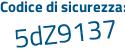 Il Codice di sicurezza è e continua con a3a2b5 il tutto attaccato senza spazi