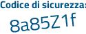 Il Codice di sicurezza è dcb2 poi a59 il tutto attaccato senza spazi