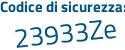 Il Codice di sicurezza è f882 poi 564 il tutto attaccato senza spazi