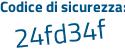 Il Codice di sicurezza è eff8 poi c81 il tutto attaccato senza spazi