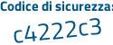 Il Codice di sicurezza è 8Z29Zdf il tutto attaccato senza spazi