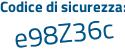 Il Codice di sicurezza è Z522 segue 61f il tutto attaccato senza spazi