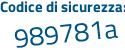 Il Codice di sicurezza è 93 poi Z6e86 il tutto attaccato senza spazi
