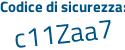 Il Codice di sicurezza è c3 continua con 4f789 il tutto attaccato senza spazi
