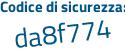 Il Codice di sicurezza è d4397d3 il tutto attaccato senza spazi