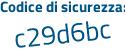 Il Codice di sicurezza è f poi 379583 il tutto attaccato senza spazi