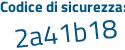 Il Codice di sicurezza è feeZ continua con c1f il tutto attaccato senza spazi