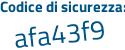 Il Codice di sicurezza è 598c poi 6cb il tutto attaccato senza spazi