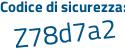Il Codice di sicurezza è f348 segue df2 il tutto attaccato senza spazi