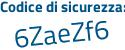 Il Codice di sicurezza è 45aa poi 495 il tutto attaccato senza spazi