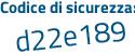 Il Codice di sicurezza è 626 continua con c7cc il tutto attaccato senza spazi