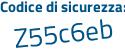 Il Codice di sicurezza è 61771 continua con 37 il tutto attaccato senza spazi